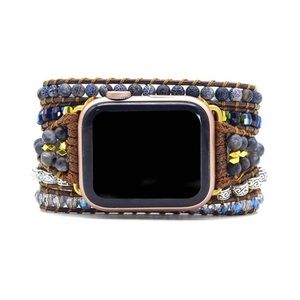 Teepollo Customized wrap style Beaded Watch Band Compatible with Apple Watch